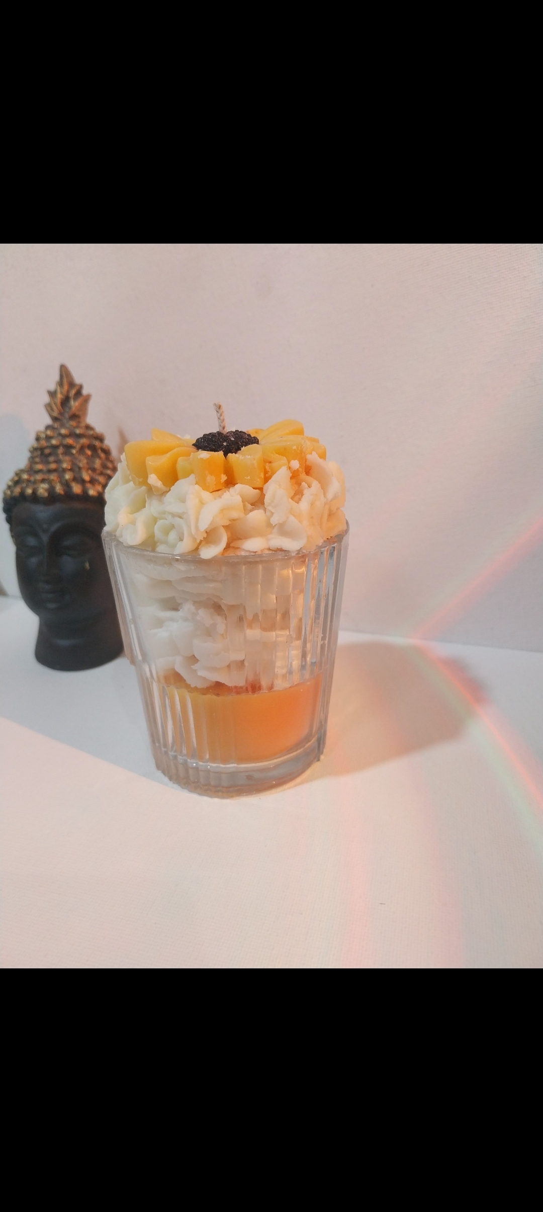 Glass Sunflower Candle